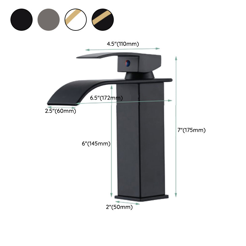 Avtoit | Basin Waterfall Outlet Single Lever Tap with LED Light