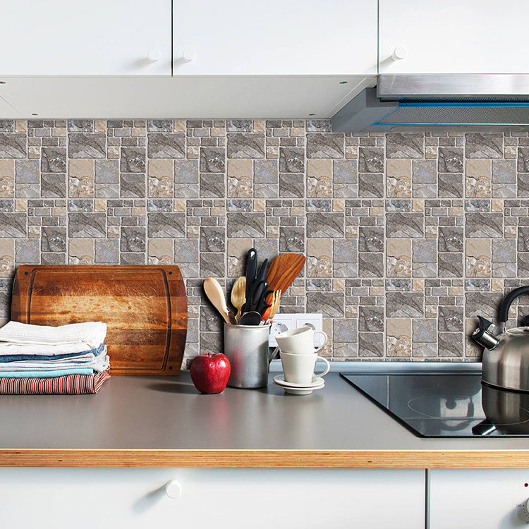 Avtoit | Plastic Peel and Stick Wall Tiles Modern Simple Peel and Stick Wall Tiles