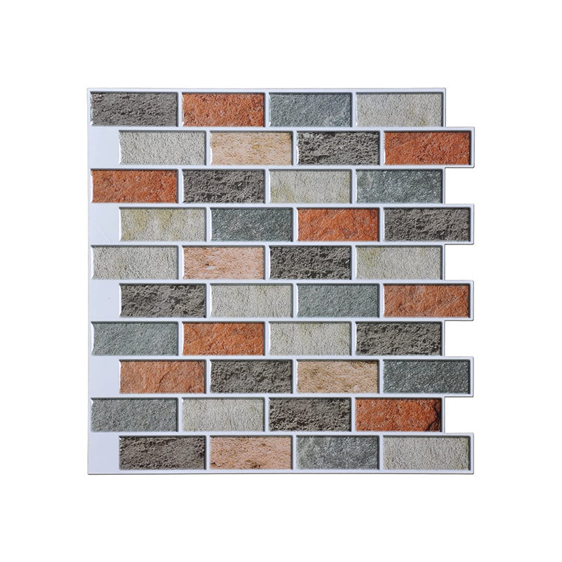 Avtoit | Square Peel-and-Stick Tiles Plastic Indoor Peel & Stick Subway Tile