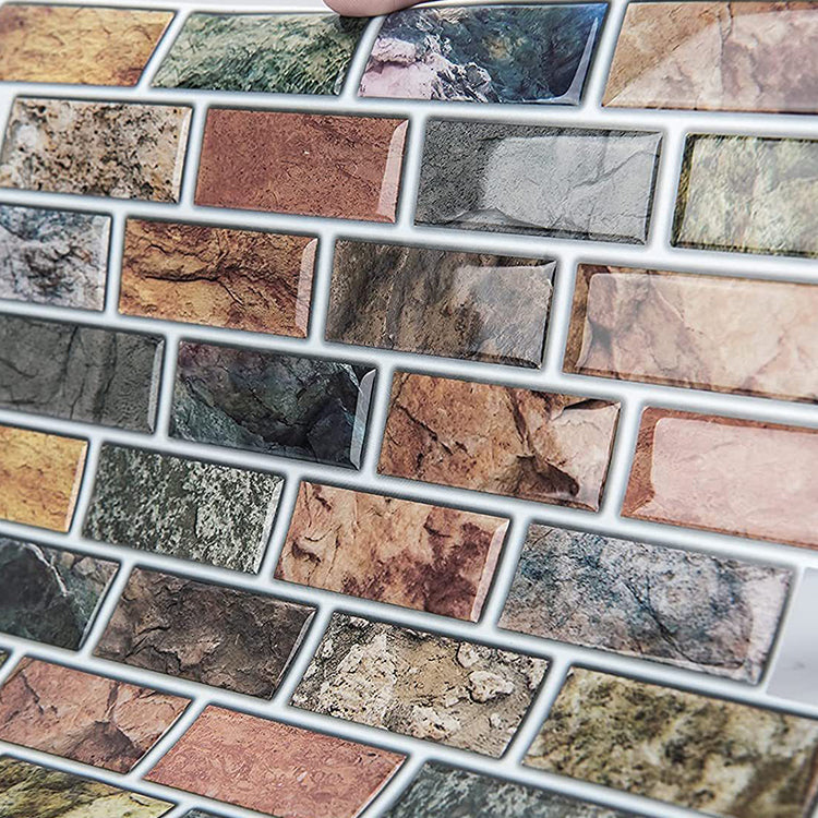 Avtoit | Square Peel-and-Stick Tiles Plastic Indoor Peel & Stick Subway Tile