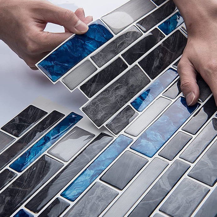Avtoit | Square Peel-and-Stick Tiles Plastic Indoor Peel & Stick Subway Tile