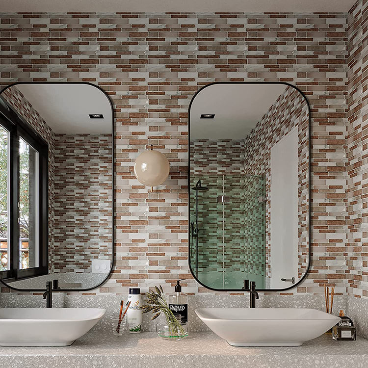 Avtoit | Square Peel-and-Stick Tiles Plastic Indoor Peel & Stick Subway Tile