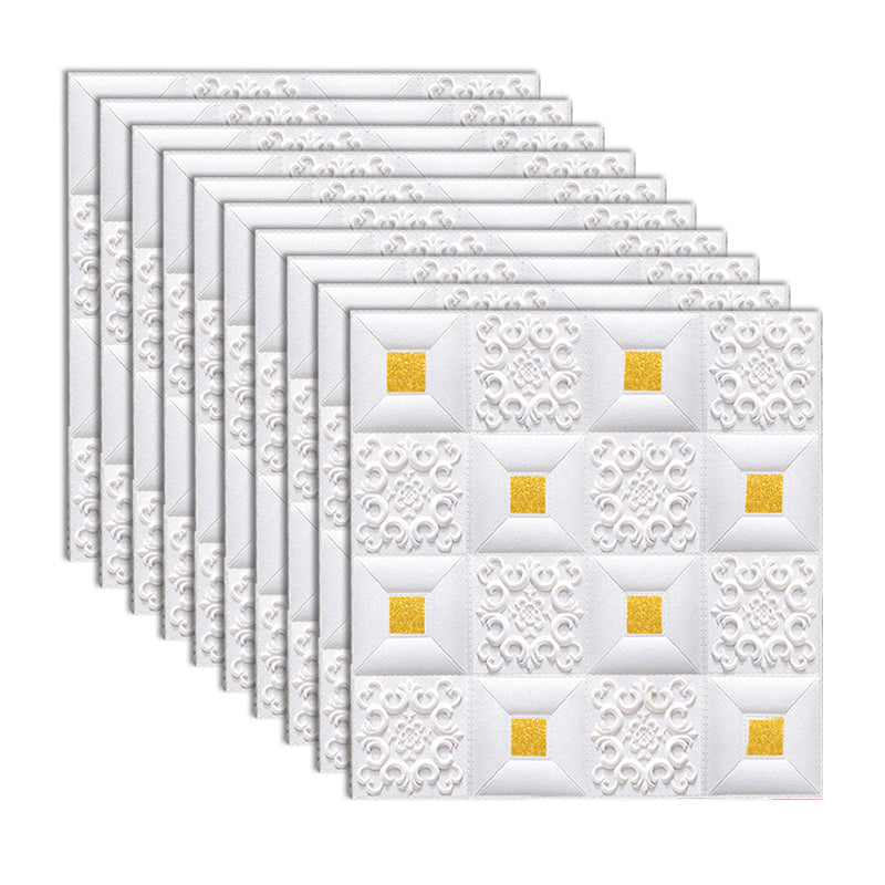 Avtoit | Modern Pearl Wall Bowls PVC Wall Access Panel Peel and Stick Wall Tile Set of 10