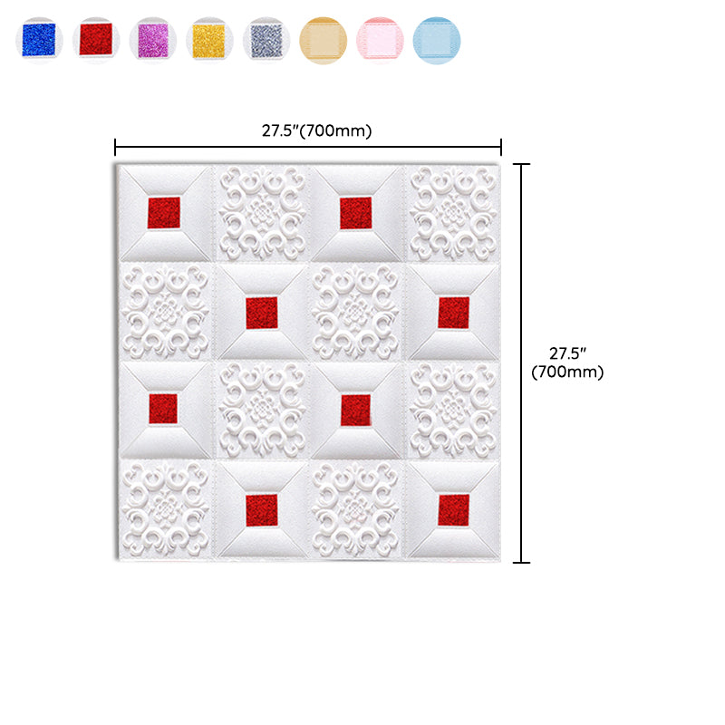 Avtoit | Modern Pearl Wall Bowls PVC Wall Access Panel Peel and Stick Wall Tile Set of 10