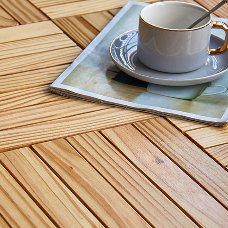 Avtoit | 7-Slat Square Wood Terrace Tiles Laying Pattern Outdoor Terrace Tiles