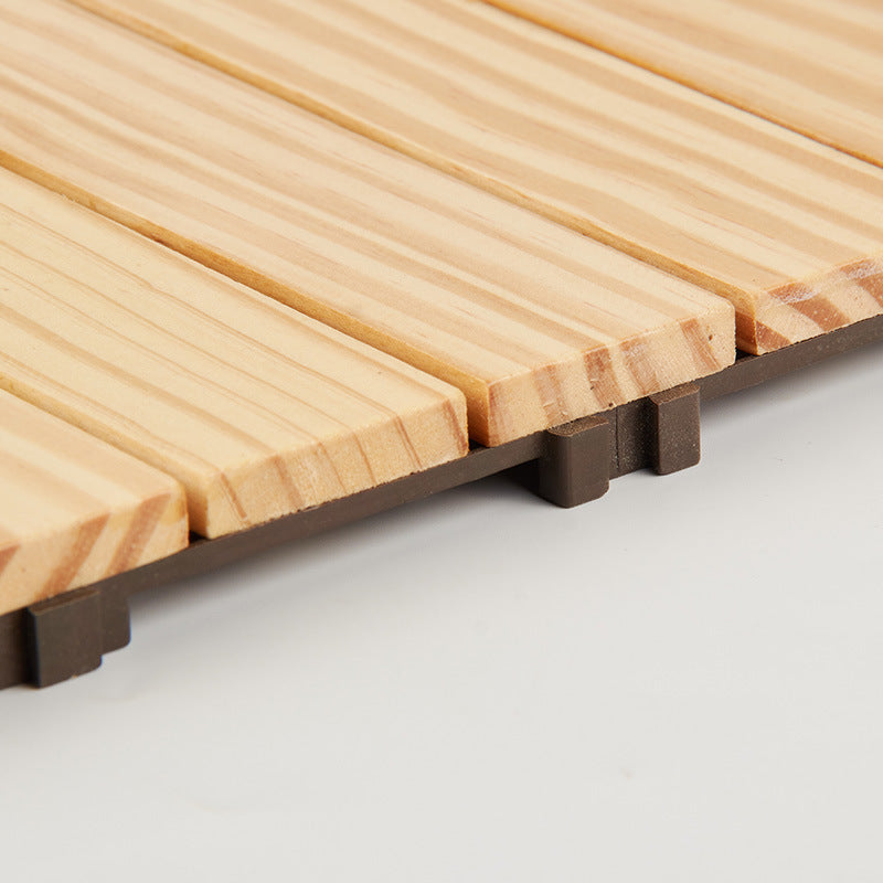 Avtoit | 7-Slat Square Wood Terrace Tiles Laying Pattern Outdoor Terrace Tiles