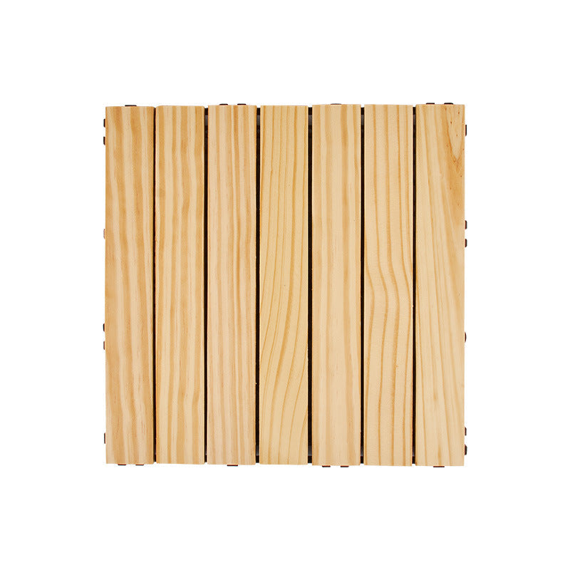 Avtoit | 7-Slat Square Wood Terrace Tiles Laying Pattern Outdoor Terrace Tiles