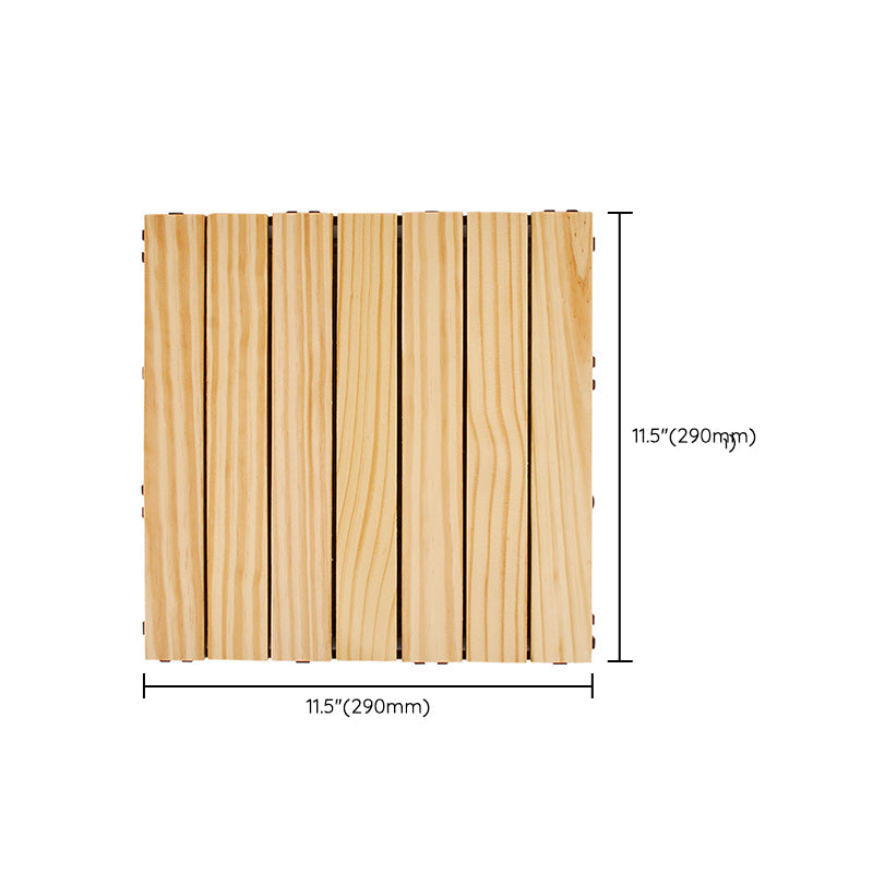 Avtoit | 7-Slat Square Wood Terrace Tiles Laying Pattern Outdoor Terrace Tiles