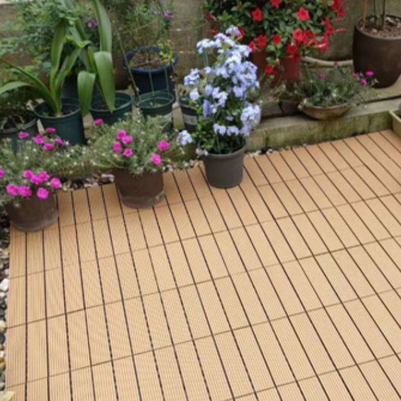 Avtoit | Waterproof Decking Board Strips Composite Square Outdoor Decking Tile Terrace