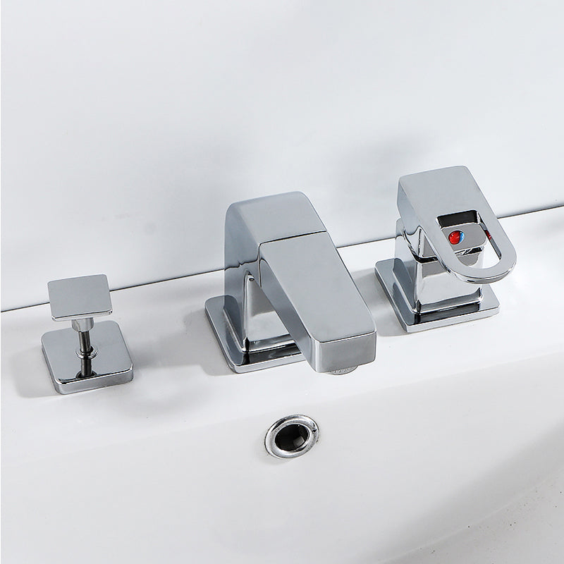 Avtoit | Bathroom faucet lever handle brass handheld shower sink faucet