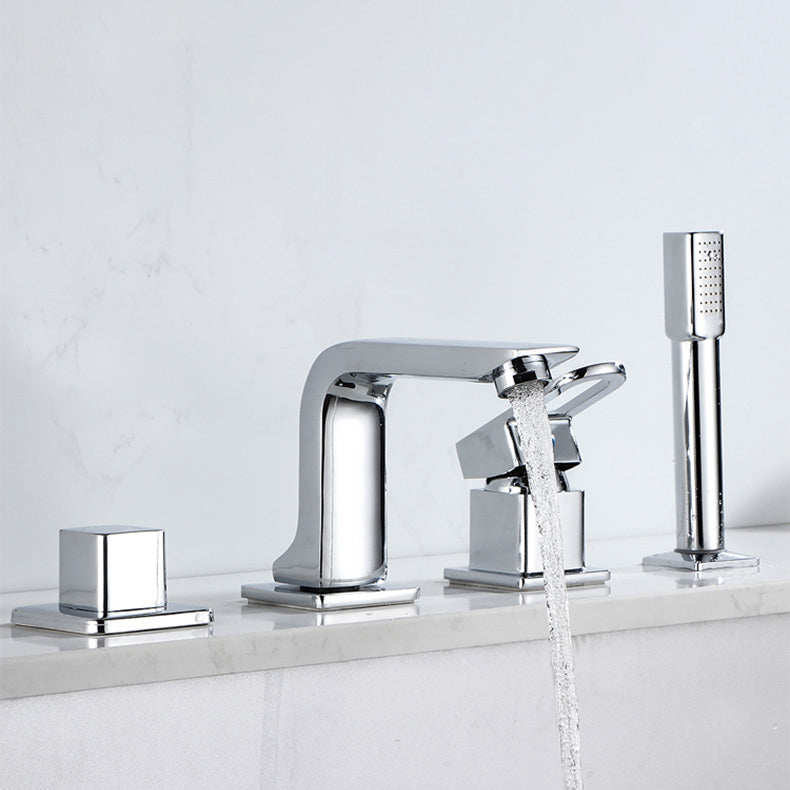 Avtoit | Bathroom faucet lever handle brass handheld shower sink faucet