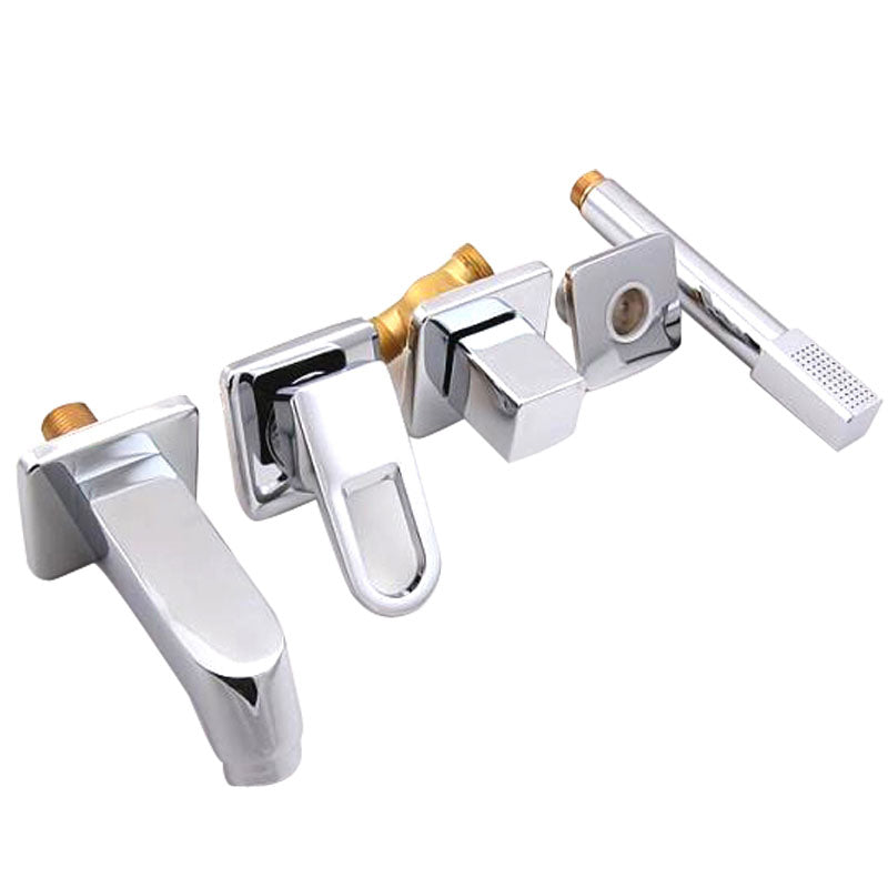 Avtoit | Bathroom faucet lever handle brass handheld shower sink faucet