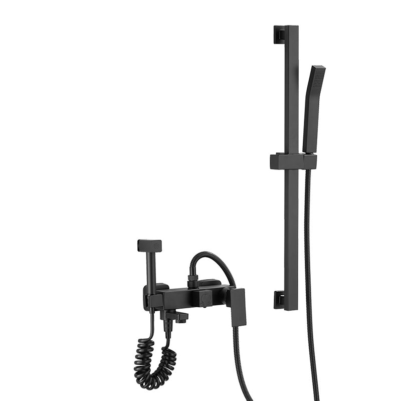 Avtoit | Black Wall-Mounted Shower Head Combo Modern Metal Shower System