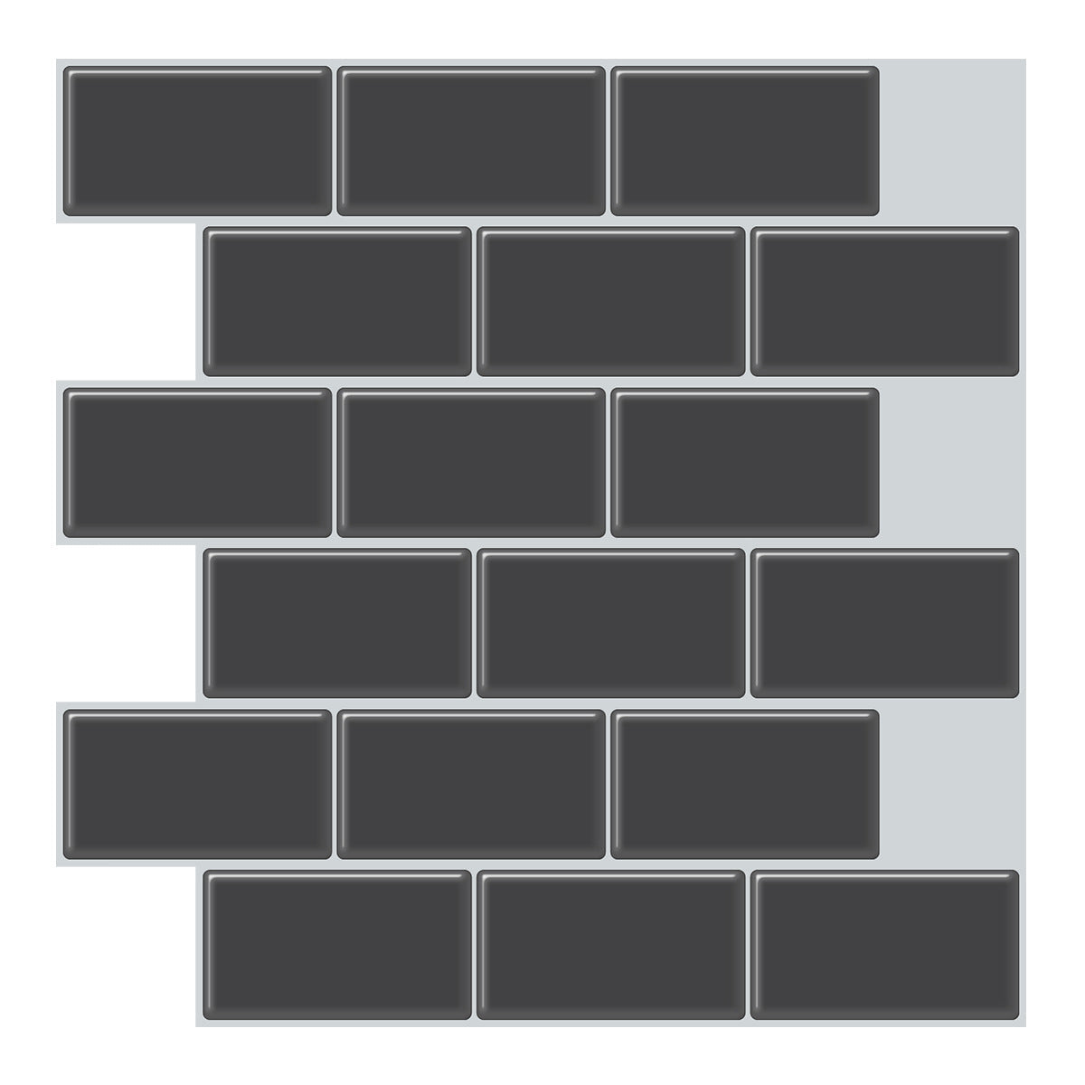 Avtoit | Modern Peel and Stick Tiles PVC Subway Tile Peel and Stick Wall Tile for Bathroom