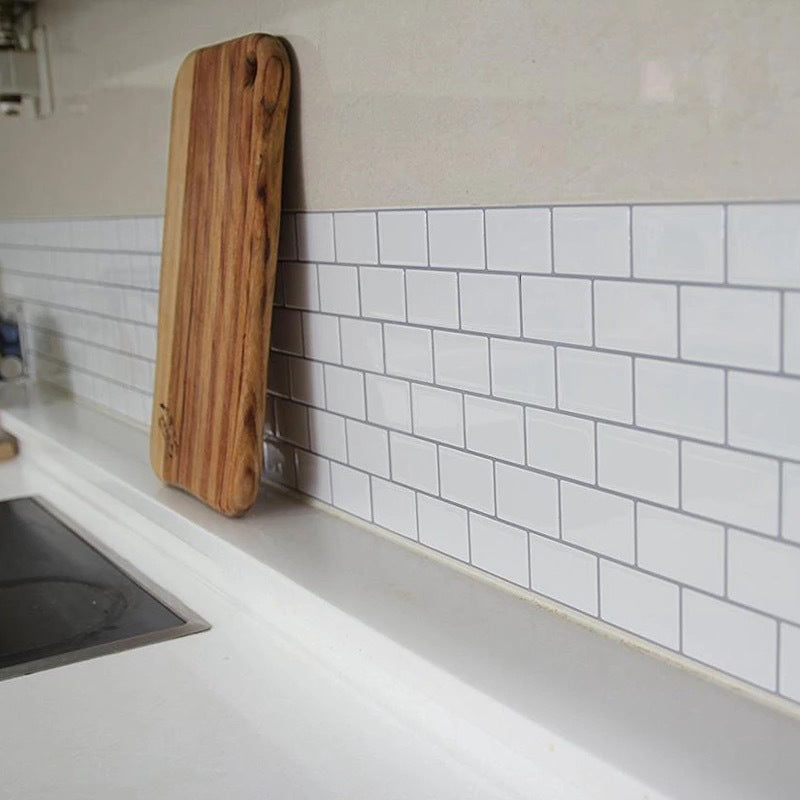 Avtoit | Modern Peel and Stick Tiles PVC Subway Tile Peel and Stick Wall Tile for Bathroom