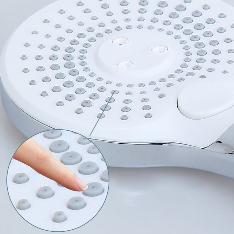 Avtoit | Basic Shower Head Round Plastic Handheld Shower Head in Silver