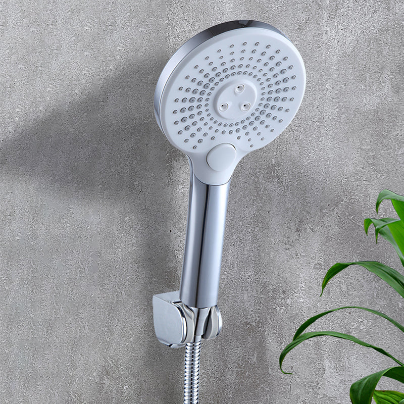 Avtoit | Basic Shower Head Round Plastic Handheld Shower Head in Silver