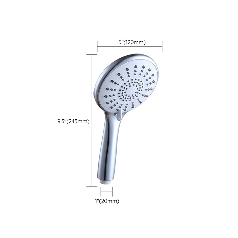 Avtoit | Basic Shower Head Round Plastic Handheld Shower Head in Silver
