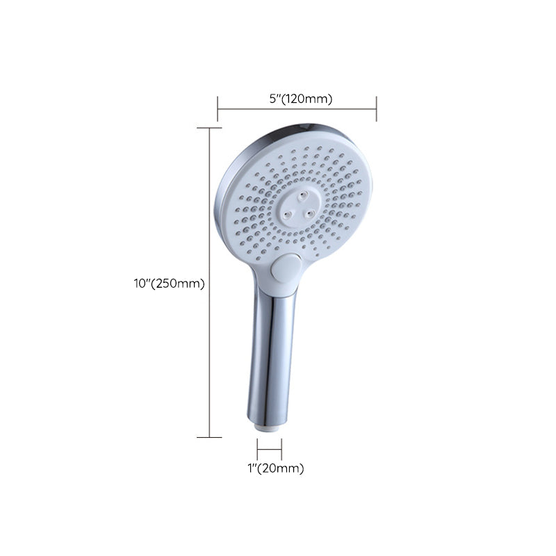 Avtoit | Basic Shower Head Round Plastic Handheld Shower Head in Silver