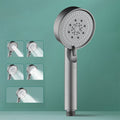 Avtoit | Modern Shower Head Adjustable Spray Pattern Round Plastic Hand Shower