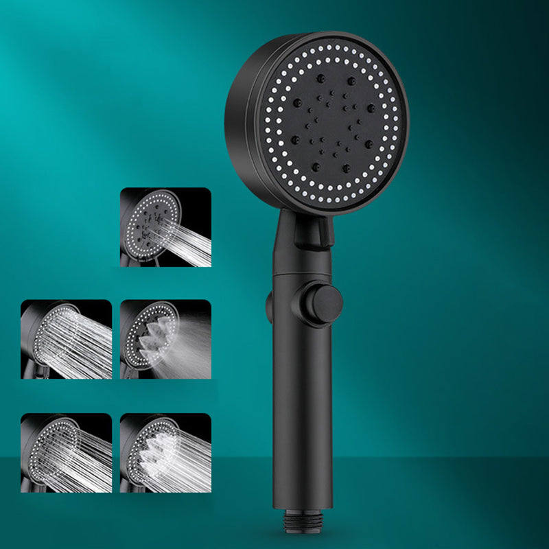 Avtoit | Classic Shower Head Adjustable Spray Pattern Round Shower Head in Black