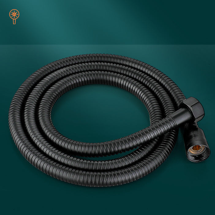Avtoit | Classic Shower Head Adjustable Spray Pattern Round Shower Head in Black