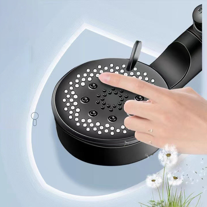 Avtoit | Classic Plastic Shower Head 5 Settings Round Handheld Shower Heads