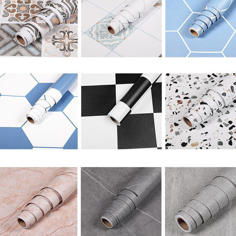 Avtoit | Floor covering Indoor Vinyl Ceramic Geometric Pattern Peel and Stick Flooring Vinyl