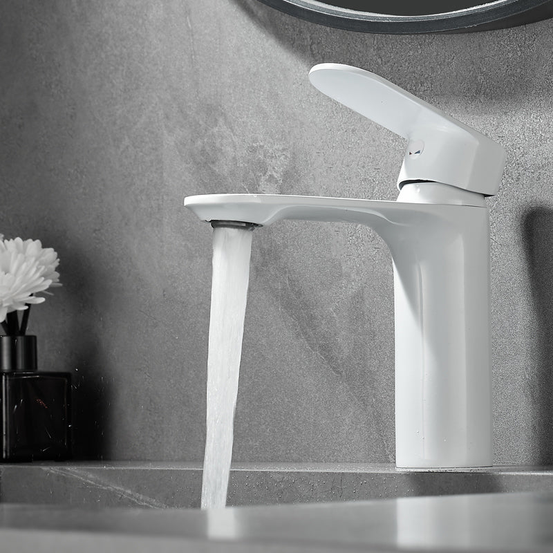 Avtoit | Bathroom Sink Faucet Lever Handle Brass Monochrome Bathroom Faucet