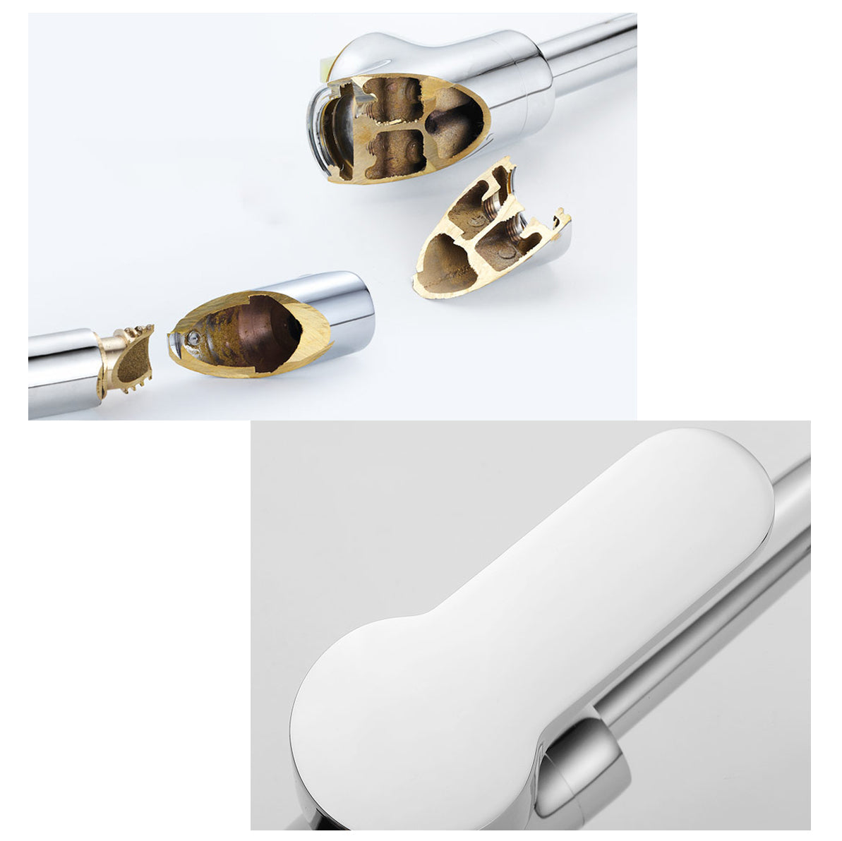 Avtoit | Modern Bathroom Faucet Brass Lever Handle Washroom Bathtub Faucet