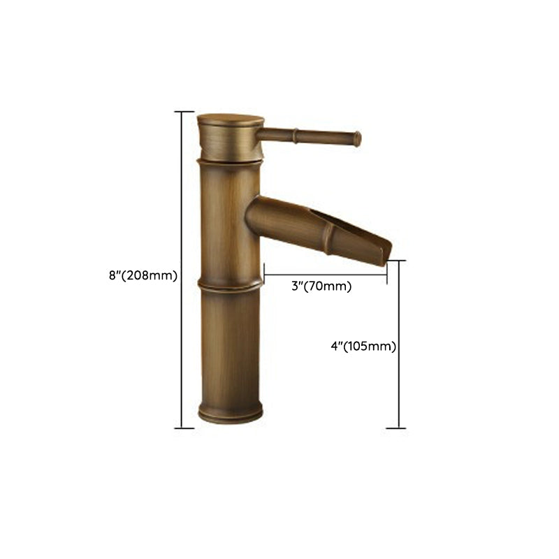 Avtoit | Farmhouse-style vessel sink bathroom faucet round brass faucet