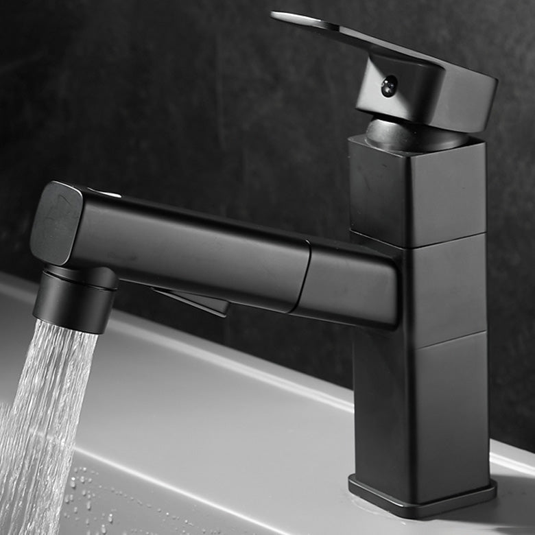 Avtoit | Bathroom faucet with pull-out lever handle Single hole basin mixer