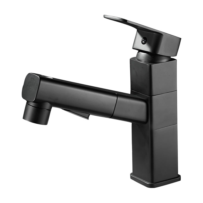 Avtoit | Bathroom faucet with pull-out lever handle Single hole basin mixer