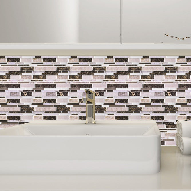 Avtoit | Modern Peel and Stick Wall Tile PVC Offset Joint Peel and Stick Wall Tile