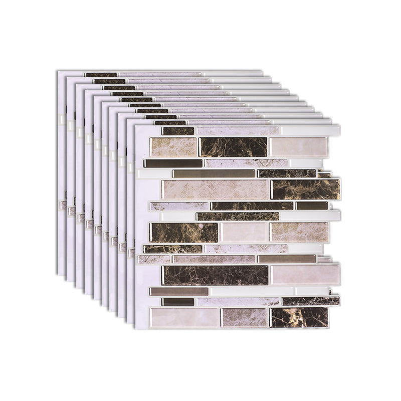 Avtoit | Modern Peel and Stick Wall Tile PVC Offset Joint Peel and Stick Wall Tile