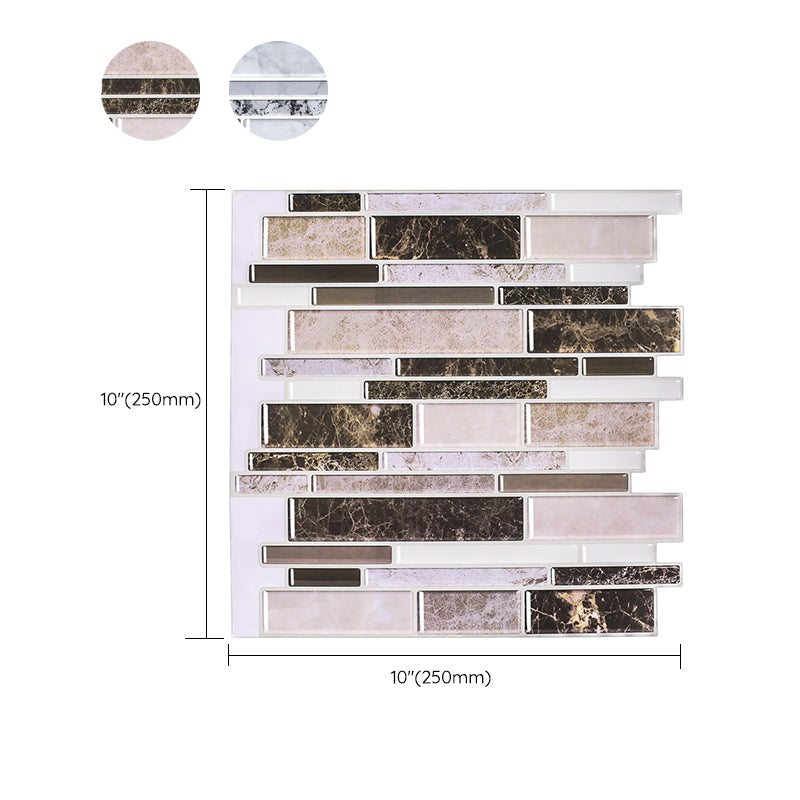 Avtoit | Modern Peel and Stick Wall Tile PVC Offset Joint Peel and Stick Wall Tile