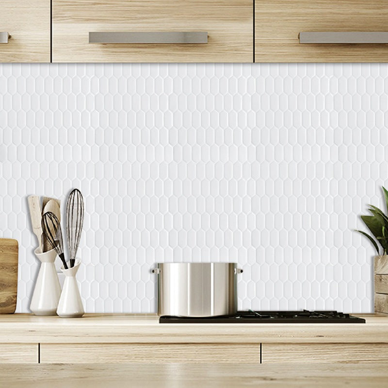 Avtoit | Modern Peel & Stick Field Tile PVC Hexagon Mosaic Tile Peel and Stick Back Wall