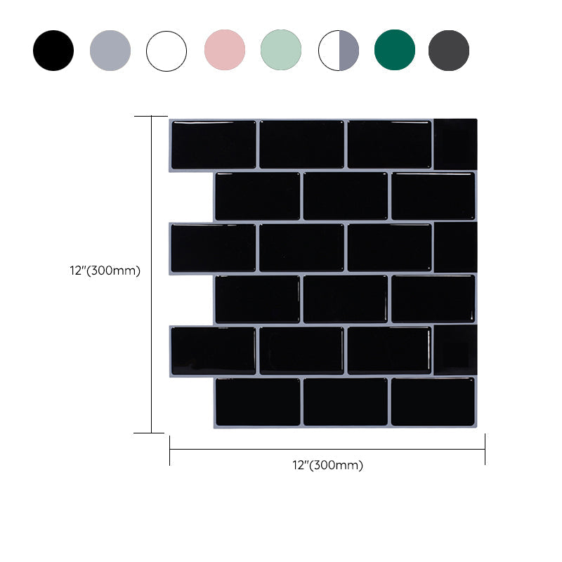 Avtoit | Modern Tile Peel & Stick PVC Rectangular Subway Tile Peel and Stick Wall Tile