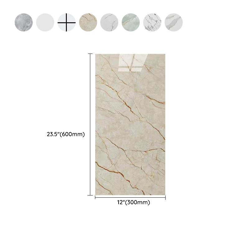 Avtoit | Stain Resistant Peel & Stick Tile Marble Effect Single Tile for Kitchen Backsplash