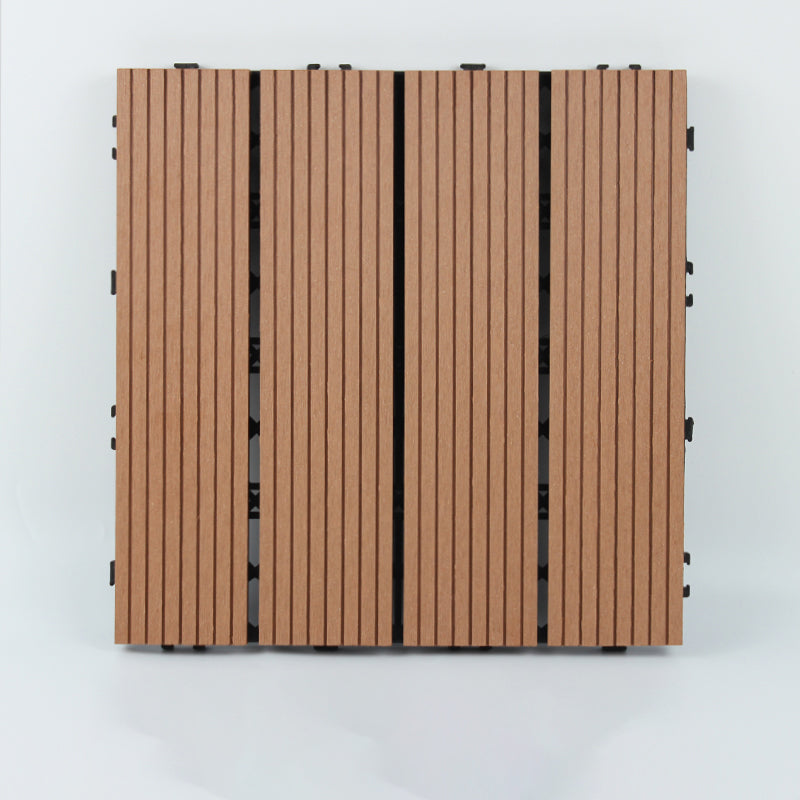 Avtoit | 30 cm x 30 cm Square PVC Terrace Tiles Snap Installation Outdoor Floor Tiles