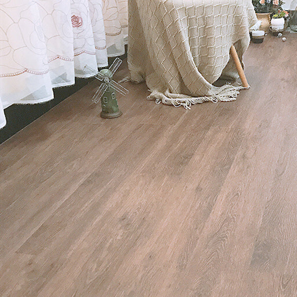Avtoit | Smooth PVC Flooring Peel and Stick Wood Look Rectangular Vinyl Flooring