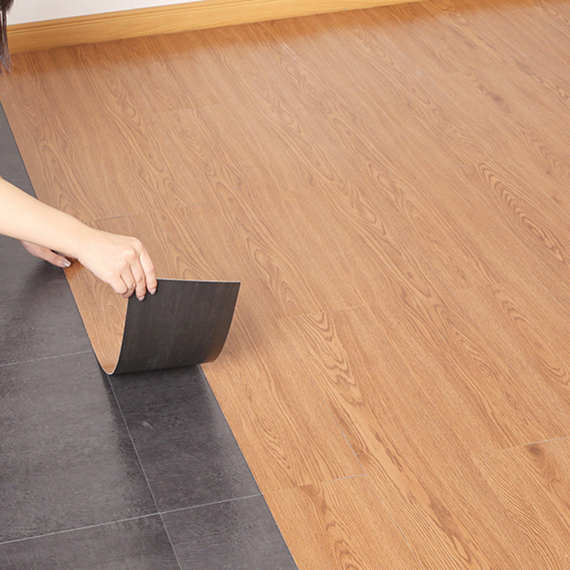 Avtoit | PVC flooring Peel and Stick Smooth Wood Look Rectangle Vinyl Floor