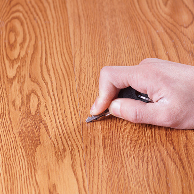 Avtoit | PVC flooring Peel and Stick Smooth Wood Look Rectangle Vinyl Floor