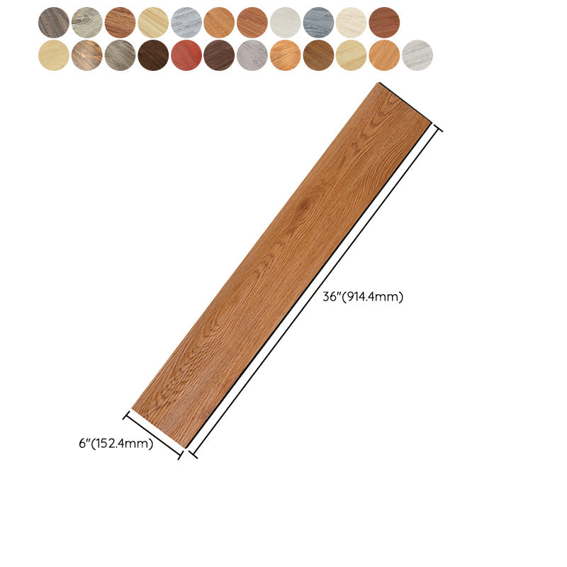Avtoit | PVC flooring Peel and Stick Smooth Wood Look Rectangle Vinyl Floor