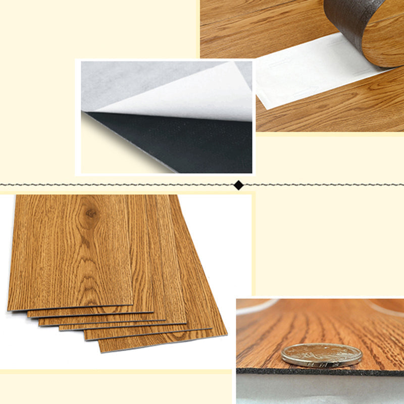 Avtoit | Rectangle PVC flooring Peel and Stick Smooth Woodlook Vinyl floor