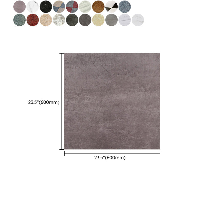 Avtoit | Rectangular PVC Floor Covering Peel and Stick Matte Stone Look Vinyl Floor