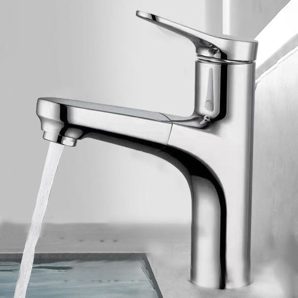Avtoit | Contemporary Bath Faucet Brass Lever Handle Pull-Out Sink Faucet