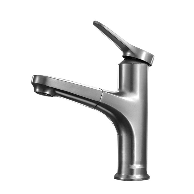 Avtoit | Contemporary Bath Faucet Brass Lever Handle Pull-Out Sink Faucet