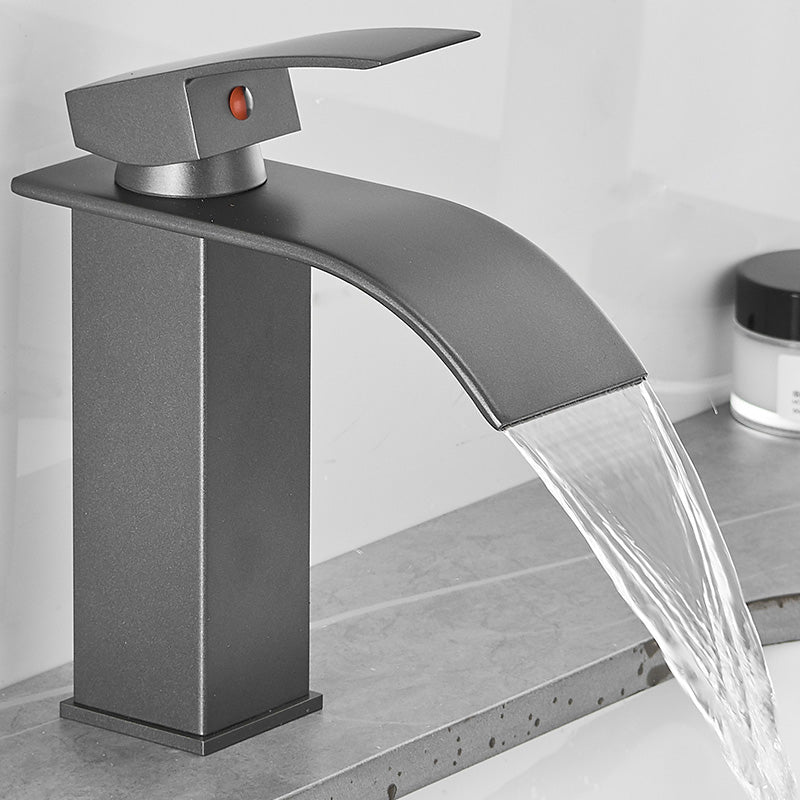 Avtoit | Modern Bathtub Faucet Waterfall Spout Lever Handle Brass Sink Faucet