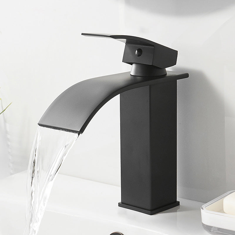 Avtoit | Modern Bathtub Faucet Waterfall Spout Lever Handle Brass Sink Faucet